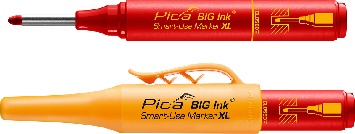 Pica BIG Ink 170 Rot geöffnet und geschlossen