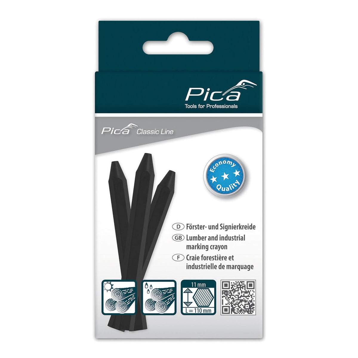 Pica Eco 591 Signierkreide Schwarz Verpackung