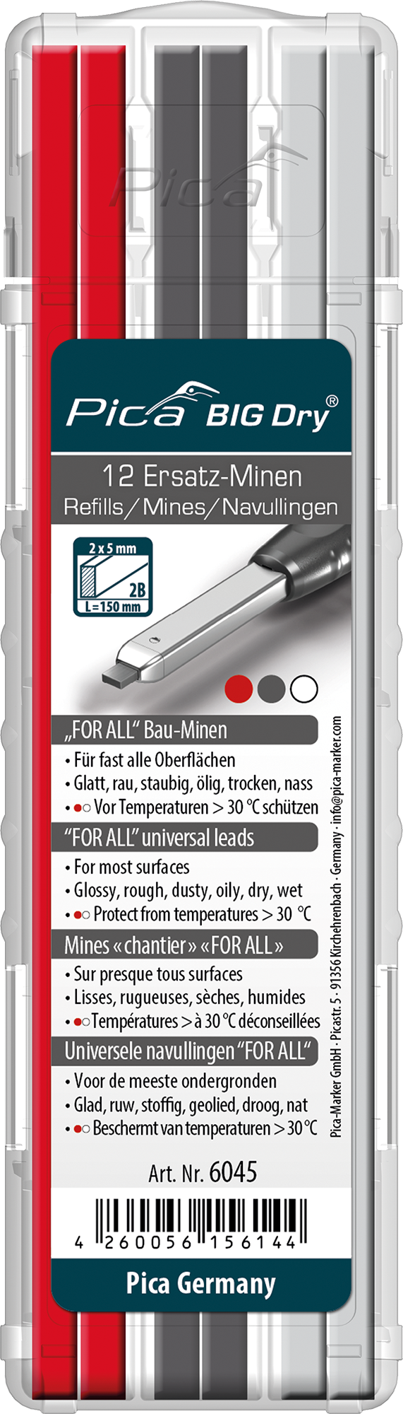 Pica BIG Dry For All Ersatzminen 6045 Color Mix
